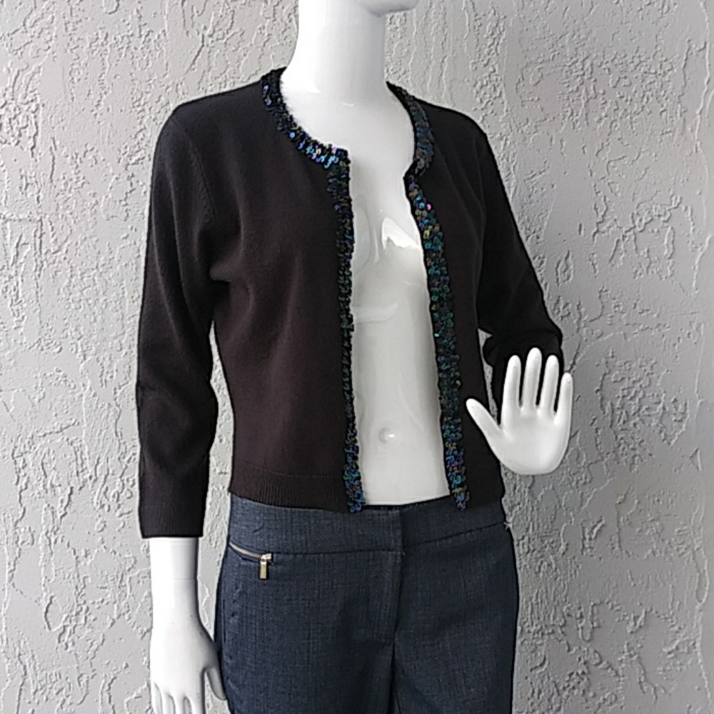 Chadwick's "Glitter" Sequence Blouse /Shell - image 2